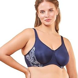 Women's Cotton Everyday Fashion Minimizer Bra - Wired, Non-Padded, Full Coverage, No-Spill and Side Panel Shaping for a Silhouette Look-17