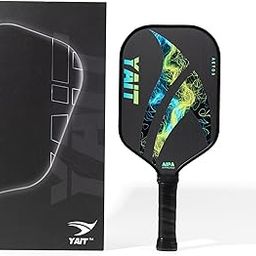 YAIT Sports Aetos Pickleball Paddle | Japanese Toray T700 Carbon Fiber Surface | Thermoformed Racket | Propulsion Core Technology | Pro Spin, Control & Power | AIPA Approved-24