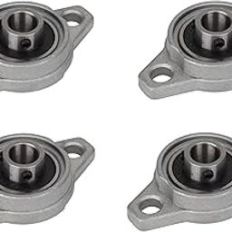 SHOKITECH 10mm Inner Diameter Zinc Alloy Pillow Block Flange Bearing FL000 (Pack of 4)-15
