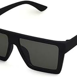 Retro Square Black Light Weight Uv Protection Non-Polarized Sunglasses For Men And Women Uv Protection Classic Sunglass Unisex, Medium-9