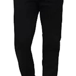 cantabil Solid Denim Flat Front Mid Rise Full Length Regular Fit Casual Jeans for Men | Denim for Mens | Men Full Length Casual Jeans (P_MDNM00512)-picture-1