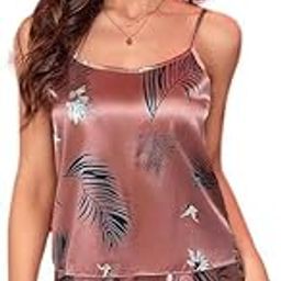 Night Short Dress for Women, Silk Blend Above The Knee Modern Relaxed Fit Cami Tops, Shurg & Short Night Sleepwear Lingerie Nightsuit-image-90