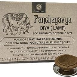 OrganicDews Panchagavya Cow Dung Diya Vilakku Deepam (36 Pcs) - Made of 5 Natural Core Elements - Cow Dung, Gomutra, Milk, Curd and Ghee - for Festivals, Diwali and Daily Puja-picture-12