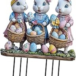 Garden Stakes Decoration Patio Stake Animal Sculpture for Fence Lawn Outdoor Style E-image-55
