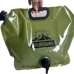RIMDIXA 8 Liter Camping Water Bag Free Folding Pouch Drinking Portable Collapsible Faucet Tank Mountain for Picnic Outdoor Adventures (Multicolor)-image-59