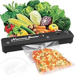 Vacuum Sealer, Food Stay Vacuumed Up to 8 x Longer - Foil Sealer for Dry or Moist Food, Removable Vacuum Chamber, Stainless Steel Front, Includes 10 Vacuum Bags-29