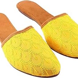 Synthetic Women/Girls Stylish Ethnic Jutti/Mules-048-image-41