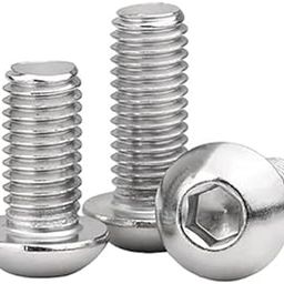 Button Head Screw - Pack of 50 - M5x16 - Stainless Steel - Tamper Proof Screws - Internal Hexagon - Plain-87