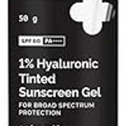 The Derma Co Derma Co 1% Hyaluronic Tinted Sunscreen SPF 60 Gel For All Skin For Broad Spectrum Protection 50.0 Gm Pack, 1 Count-image-96