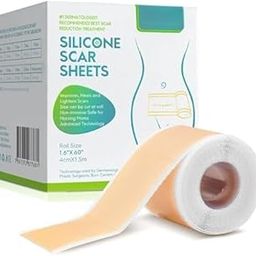Silicone scar tape, Scar Removal Tape Scar Removal Sheet Strips for C-Section, Acne Scars, Tummy Tuck, Keloid and Surgical Scars, Reusable Medical Grade Silicone Scar Tape, Get Scars Away Painless Reusable (1.6"x 60"Roll-1.5M)-image-72