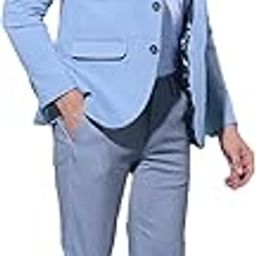 Men's Blue Single-Breasted Blazer-picture-34