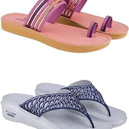 Extra Soft Classic Casual wear with Flexibility Technology Wedges Combo for Women's/Girl's(6145+1887)()-image-89