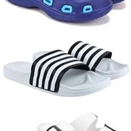 WINGSCRAFT Lightweight Classic Clogs || Sandals with Slider for Men-Combo(3)-3019-3026-3113-6-43
