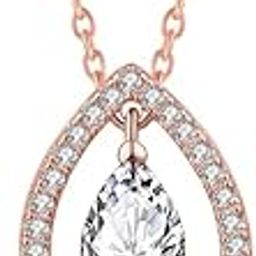 Contemporary Cubic Zirconia Pendant with Chain, Neck pieces for Women, Jewellery Gifts for Women & Girls-image-43