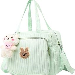 CALANDIS™ Diaper Bag Handbag Reusable Large Capacity Spacious Mummy Makeup Bag Handbag Green | Organizers & Nets | Stroller Accessories | Strollers & Accessories-image-44