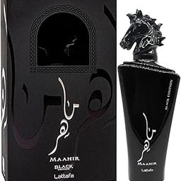Lattafa Imported Long Lasting Luxury Perfumes Maahir Black Refreshing Oud & Musk Fragrance Spray, 100ml Unisex Perfumes (Pack Of 1)-image-3