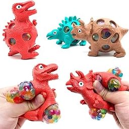 Chocozone Pack of 5 Dinasour Squishy Toys Squishies Animals Squeeze Toys Stress Balls Return Gifts for Birthday for Kids Toy for Boys & Girls (Dinosaur)-43