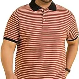 bigbanana Men's Regular Fit Striped Polo Tshirt-picture-36