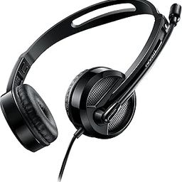 RAPOO H120 Stereo Wired Headphones On Ear Headphones with Microphone Noise-Reduction, USB, Pc/Mac/Laptop/Chrome OS - Black-28