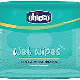 Chicco Soft and Moisturising Baby Wet Wipes, 72 Pieces, Resealable Sticker Pack | Baby Wipes for Nappy, Face and Hands | Dermatologically Tested | No Phenoxyethanol, Parabens or Alcohol-image-1