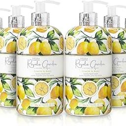 Baylis & Harding Royale Garden Limited Edition Lemon & Basil Hand Wash, 500 ml - Vegan Friendly (1 x 500ML)-image-96