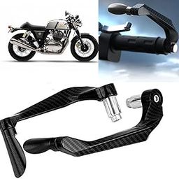 AUTO PEARL 7/8" 22mm Motorcycle Handlebar Brake Clutch Levers Protector Guard Compatible with Continental GT 650 (Black)-19
