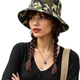 DEDICATED Army Bucket Hat - Cotton Packable Sun Hat for Men & Women - Military Style Boonie Hat for Outdoor, Hiking, Camping, Fishing, Travel & Beach - Lightweight, Breathable & UV Protection Cap-picture-30