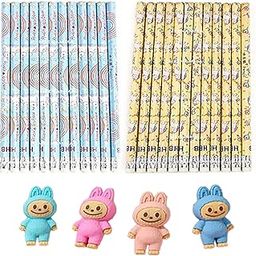 Meenamma Erasers and Unicorn Pencil Set for Kids, Dust-Free Soft and Smooth Non-Toxic Rubber with Pencils Pack, Birthday Return and Rakhi Gift Pack (12 Erasers + 12 Unicorn Pencils)-image-42