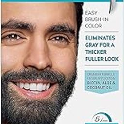 Just for Men Brush-In Color Gel Mustache & Beard Color, 67.9g - Real Black M-55-15