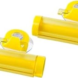 2pcs Durable Toothpaste Tube Squeezer Wringer Roller Dispenser Yellow-image-41