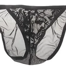 heavenglow Men's Bikini Thong Underwear | Black Lace G-String T-Back Design Lingerie Jockstrap | Breathable Polyester Briefs with Elastic Waist for Special Occasions and Summer-picture-11