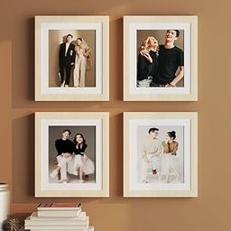 Art Street Set of 4 Individual Beige Wall Photo Frames Wall Decor, 4 Unit 8x10 inches-26