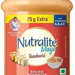 Nutralite Tandoori Mayo 300 Gram (275 Gram With 25 G Extra)|Eggless Mayonnaise | Enriched With Vitamins A, D2, And E| Creamy & Cheesy Veg Mayonnaise| Easy To Scoop & Spread-94