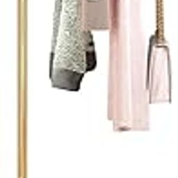 New Mark Imp exHanger Rack Slim Pole Hanger Clothes Rack Stand Clothes Storage with 15 Hooks Freestanding Coat Rack Metal, Width 20.9 x Depth 11.8 x Height 63.8..WHITE-6