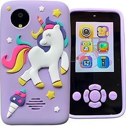 QWEBARS Kids Smart Phone for Girls, Christmas Birthday Gifts for Girls Age 3-10 Kids Toys Cell Phone, 2.8" Touchscreen Toddler Learning Play Toy Phone with Dual Camera, Game (Multi) (Purple)-9