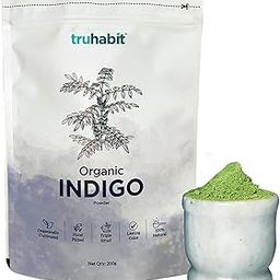 TruHabit Indigo Powder Organic for Hair Color (200 gms) Indigo Powder for Hair for Lasting & Natural Hair Colour - Black,Brown Organic Hair Colour Hair Dye, Organic Indigo Hair Powder for Men & Women-image-40