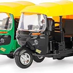 VIPS CORP Pullback Auto Rickshaw | Mini Rickshaw Toys | Miniature Vehicles Toy for Boys, Girls & Kids (Random Color Dispatch As Per Stock) Pack of 1-image-2
