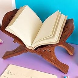 Ani Divine 12 Inch Sheesham Wooden Book Stand Rehal for Pooja Path, Quran, Geeta, Bible, Shiv Puran, Reading-image-28