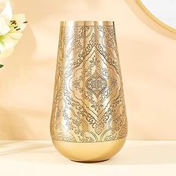 Home Centre Austin Metal Embossed Vase-image-8