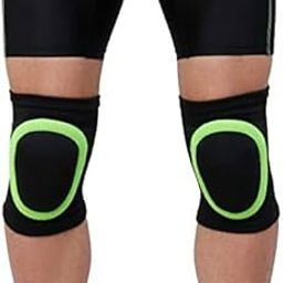 MINESFIT Dancing/Skating/Cycling/Guard Protector Knee Pads (Kids, Neon) Skating Knee Guard ()-image-8