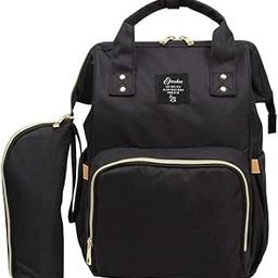 Baby Diaper Bag Backpack Mummy Maternity Nappy Large Capacity Black-image-38
