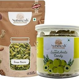 Nutsmash Healthy Dehydrated Fruits Combo of sugar sweet Amla Candy 500G and Kiwi-500G-image-48