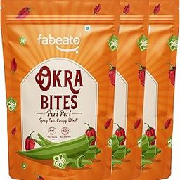 Fabeato Peri Peri Okra Chips| No Palm Oil|Vacuum Fried |Gluten Free | Vegan Friendly Snack | Trans free|No Artificial Flavour | Vegetable Chips – (Pack of 3 X 30g)-image-49