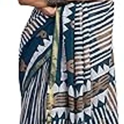 Women's Pure Cotton Warli Printed Ready To Wear Saree With Unstitched Blouse Piece-image-44