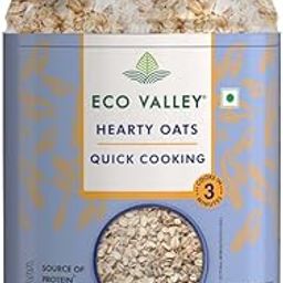 Eco Valley Hearty Oats - 500 GMS - Rich in Protein and Fibre | 100% natural grain | Cooks in 3 Minutes | Quick Cooking Oats | No added Sugar-image-40