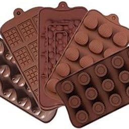 NIKSHA Chocolate Mould. Round, Heart, Coconut, Kitkat, Bubble Shape Silicon Baking Moulds Food Grade 1 PCS-picture-22