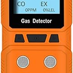 Coreel 4 Gas Monitor, Portable CO, H2S, O2,EX Gas Detector Meter - Ready to Use (Orange)-20