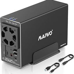 3.5 inch SATA RAID Docking Station Dual Bay External Hard Drive RAID Enclosure USB3.1 GEN2 Up to 10Gbps 36TB Capacity-11