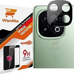 WonRia Back Camera Lens Protector for iQOO 13 5G Camera Glass Protector Guard [3D Premium] - Black-12