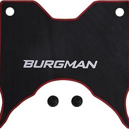 Grandbiker Washable Soft Rubberized Foot Mat/Floor Mat Compatible for Burgman Street BS6 (Black & Red)-31